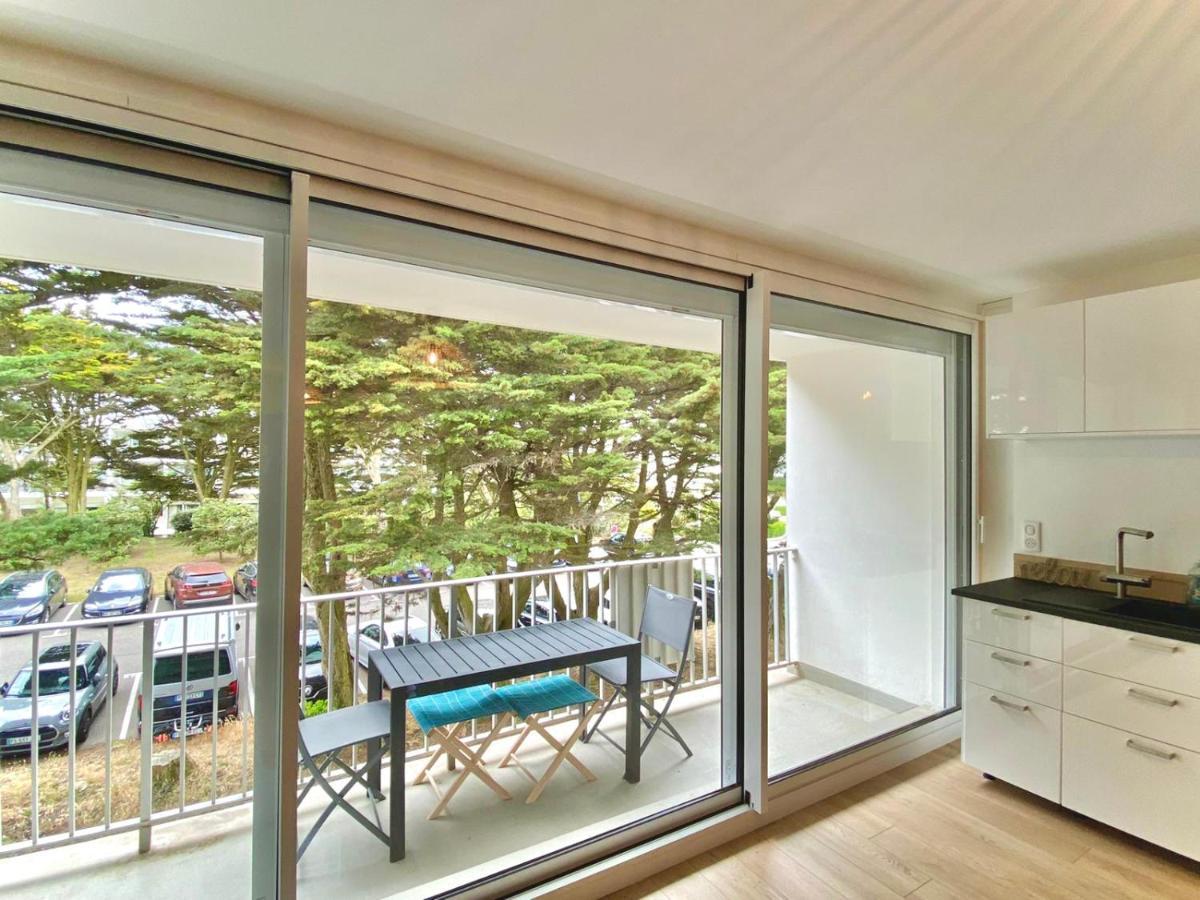 Appartement Residence Le Goulvars-Plage Du Goviro Quiberon Bagian luar foto